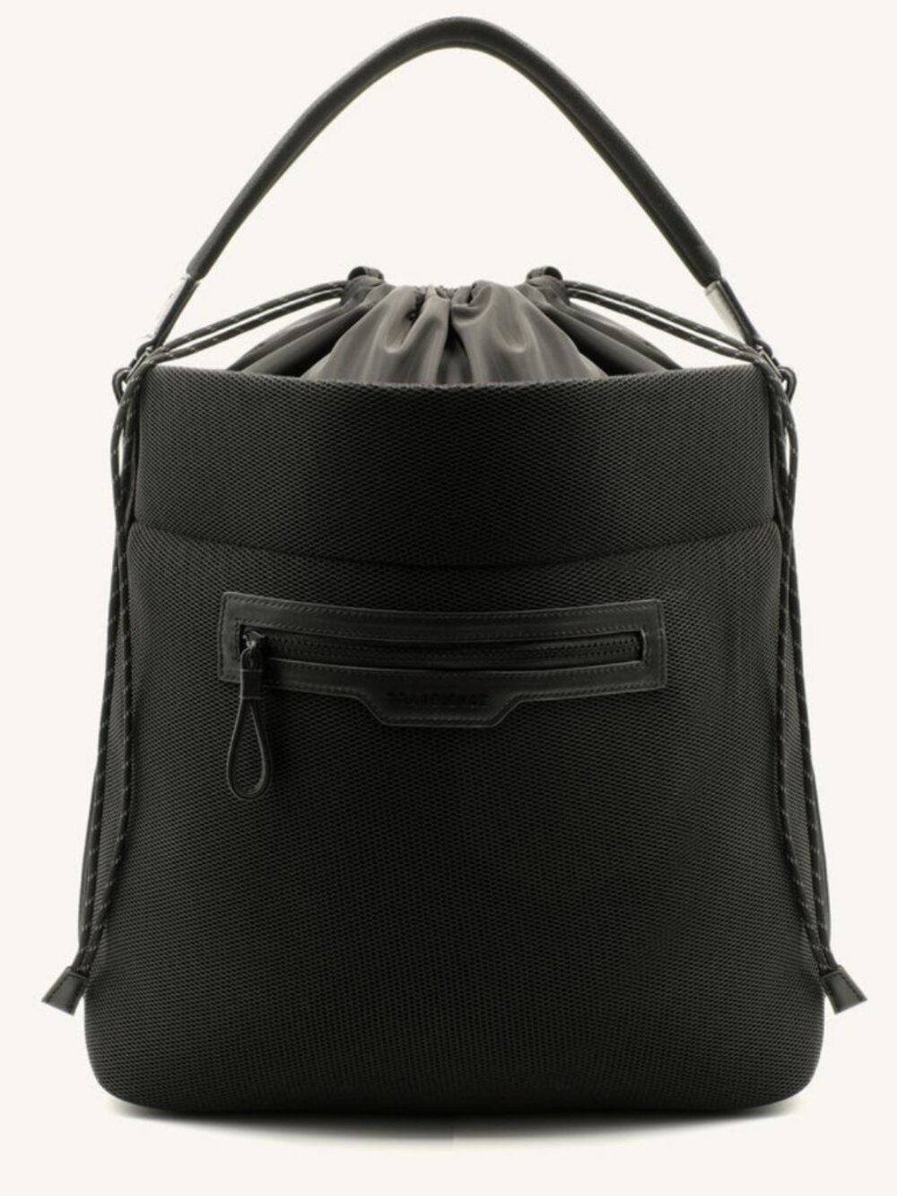 NWOT Transience Swing Bag Black Woven Nylon Bucket Shoulder Bag Travel Gym